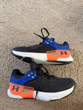 Under Armour HOVR Apex 3 training shoes black blue orange Women’s